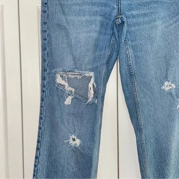 Abercrombie & fitch ripped the ‘90s straight ultra high rise Jean 29/8s - Picture 7 of 13